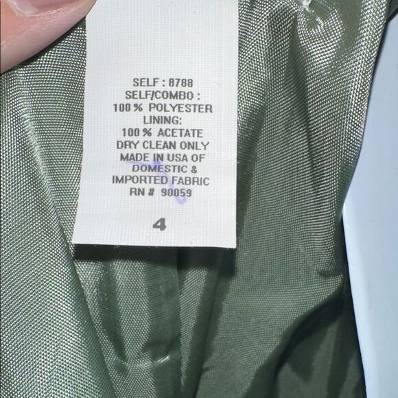 David's Bridal Olive Green Halter Maxi Dress size 4 - Picture 6 of 9